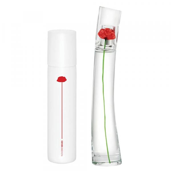 Kit Flower Refilável By Kenzo Eau de Parfum - Perfume Feminino 50ml + Bruma para Corpo e Cabelo