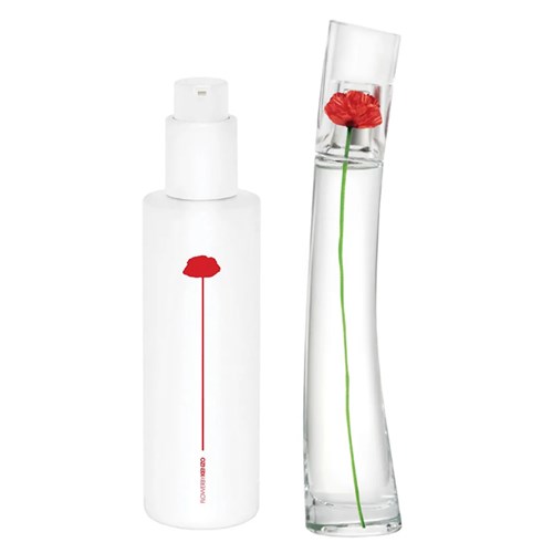 Kit Flower Refilável By Kenzo Eau de Parfum - Perfume Feminino 50Ml + Loção Hidratante Kit