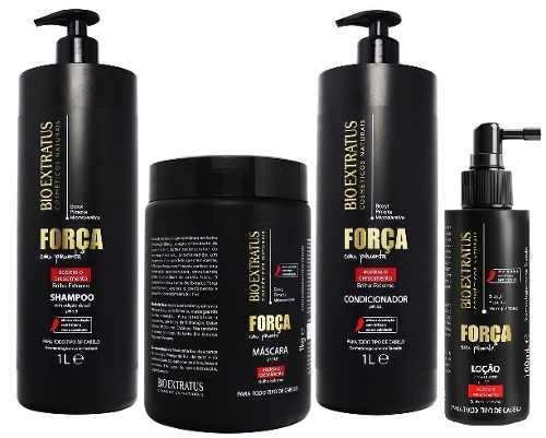 Bio Extratus Força C/ Pimenta Shampoo + Condicionador + Máscara 1 L