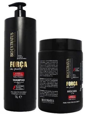 Kit Força com Pimenta Shampoo 1 Litro + Máscara 1 KG - Bio Extratus