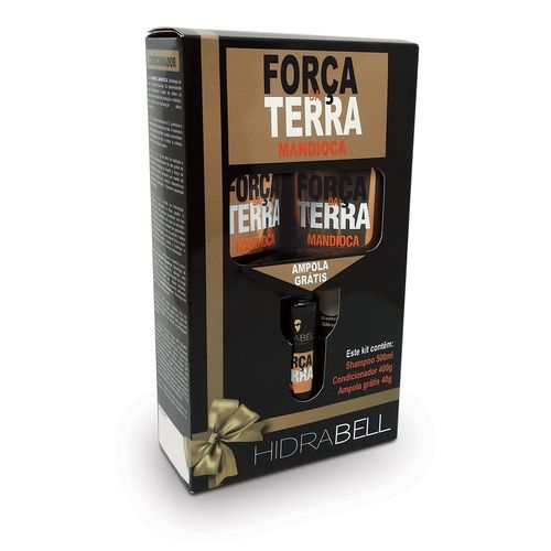 Kit Força Terra, Shampoo e Condicionador Hidrabell.