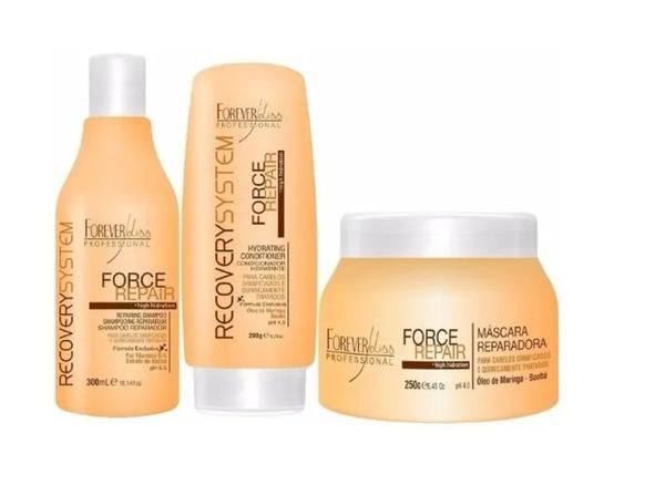 Kit Forever Liss Force Repair - Shampoo, Condicionador e Máscara