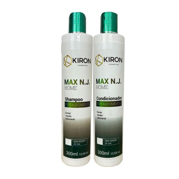 Kit Fortalecimento Shampoo + Condicionador Kiron Cosméticos Max N.J. 2x300ml