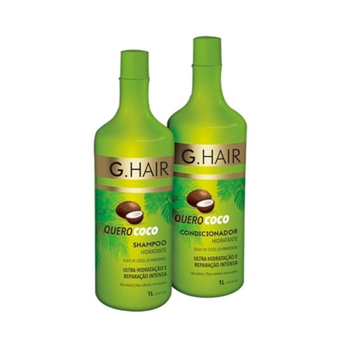 Kit G Hair Shampoo + Condicionador Quero Coco 1000ml