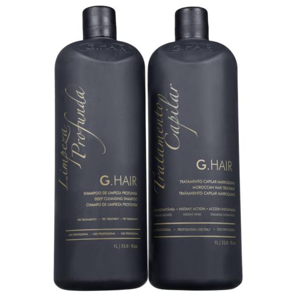 Kit G.Hair Tratamento Capilar Marroquino Salon (2 Produtos)