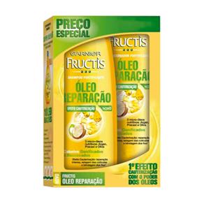 Kit Garnier Fructis Óleo Reparação Shampoo 400ml + Condicionador 200ml
