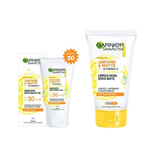 Kit Garnier Skin Limpeza + Hidratação