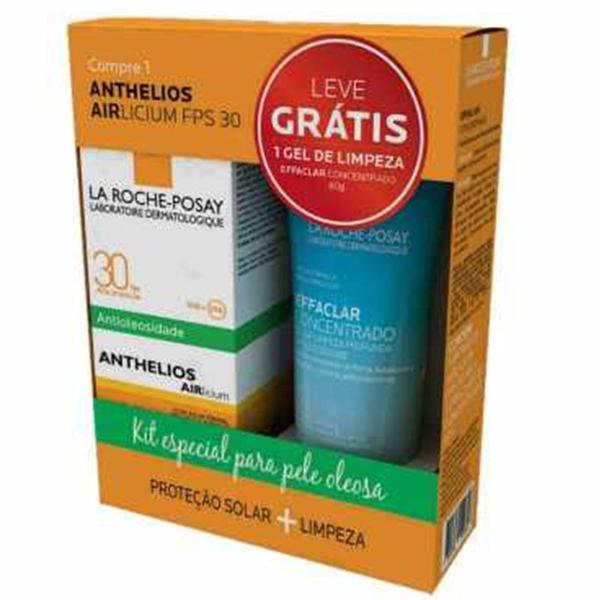 Kit Gel Creme Facial Anthelios Airlicium FPS30 + Gel Concentrado Effaclar - La Roche P