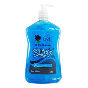 Kit Gel Shoxx Azul 1Kg Brilho Molhado Fixação 4 - 3 Unidades