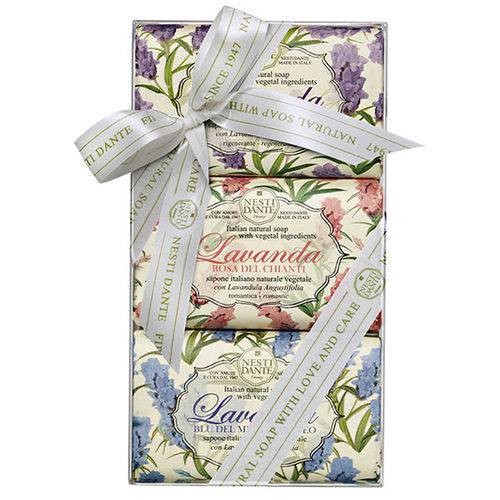 Kit Gift de Sabonetes Lavanda Fine Soap Nesti Dante 3x150g