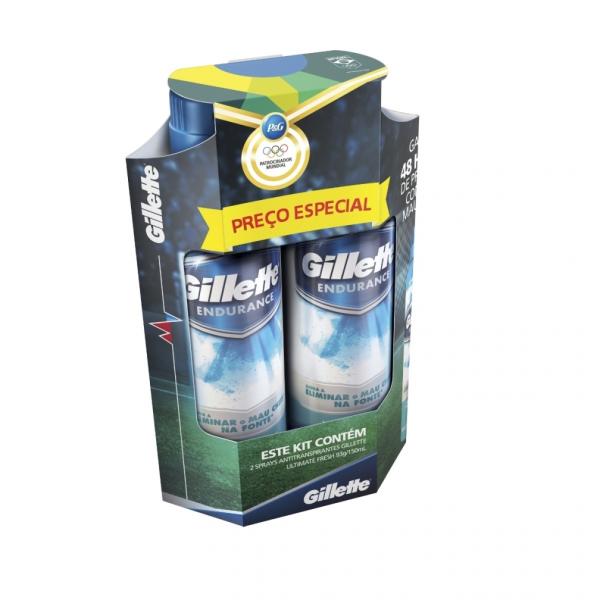 Kit Gillette Desodorante Ultimate Fresh - 2 Unidades