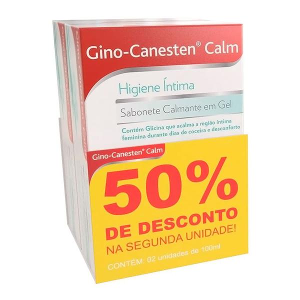 Kit Gino-Canesten Calm Sabonete Íntimo 100ml com 50% de Desconto na 2º Unidade