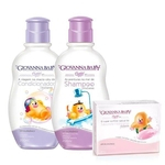 Kit Giovanna Baby - Shampoo + Condic.+ Sabonete + Esponja - Rosa