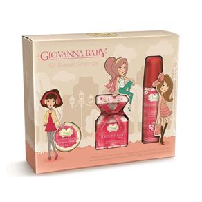 Kit Giovanna Baby Sweet Cherry Friends Colônia + Desodorante + Lip Balm