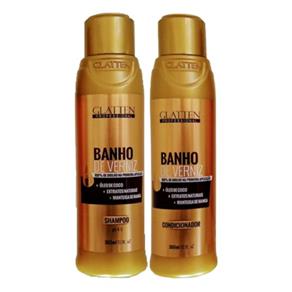 Kit Glatten Banho de Verniz Shampoo e Condicionador 300ml - Kit