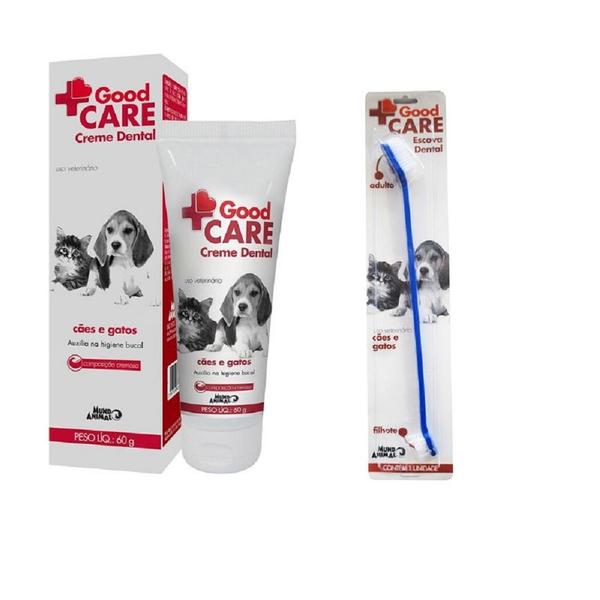 Kit Good Care Creme Dental e Escova Dental - Mundo Animal