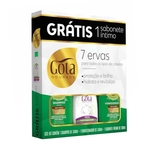 Kit Gota Dourada 7 Ervas -Shampoo +Condicionador + Sabonete