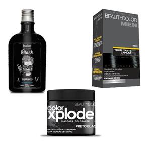 Kit Gradual Black Tonalizante Shampoo e Mascara Black