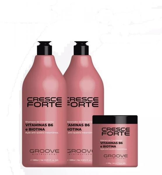 Kit Groove Professional Cresce Forte 3 Produtos