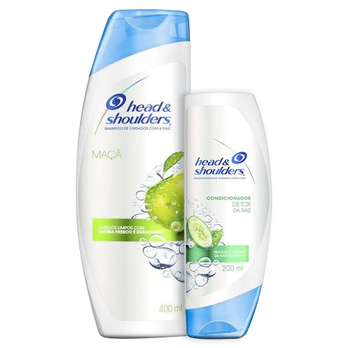 Kit Head & Shoulders Shampoo Apple Fresh 400ml + Condicionador Detox da Raiz 200ml