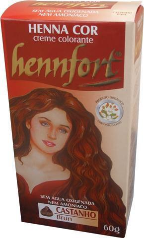 Kit 2 Henna Hennfort em Creme 60g - Castanho