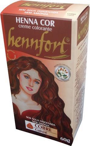 Kit 2 Henna Hennfort em Creme 60g - Cobre