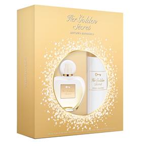 Kit Her Golden Secret EDP Antonio Banderas ? Perfume Feminino 80 Ml + Desodorante 150 Ml Kit