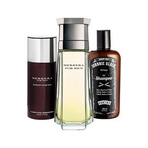Kit Herrera Men (Perfume 50ml + Desodorante + Shampoo 3 X 1) 50 Ml