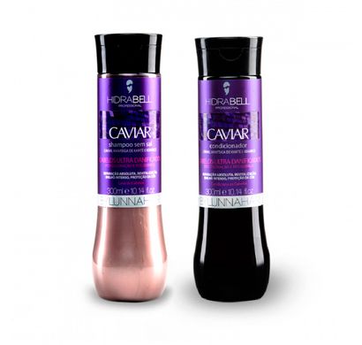 Kit Hidra-Caviar Shampoo e Condicionador 300ml - Hidrabell