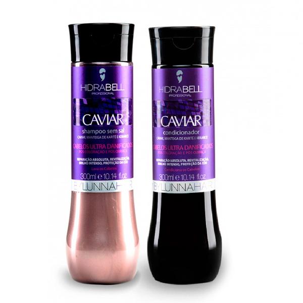 Kit Hidrabell Hidra-Caviar Shampoo 300ml + Condicionador 300ml