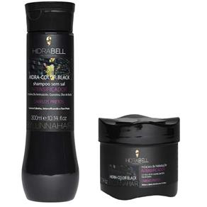 Kit Hidrabell - Hidra Color Black Shampoo 300ml + Máscara 300g