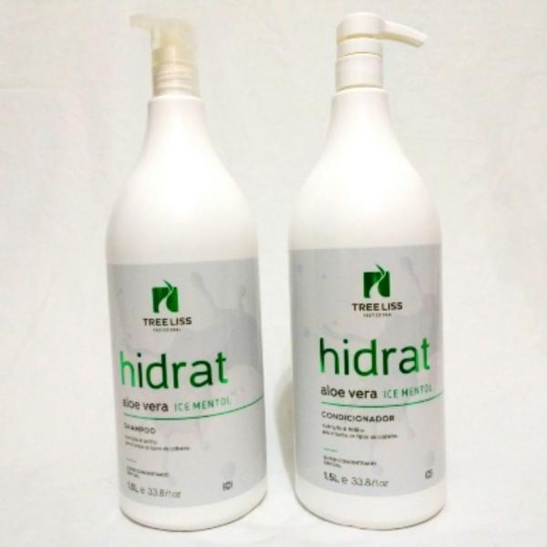 Kit Hidrat Aloe Vera Ice Mentol (1.5L Cada) Super Concentrado Sem Sal - Tree