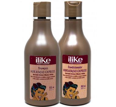 Kit Hidratação Express ILike Professional Shampoo e Condicionador 300ml