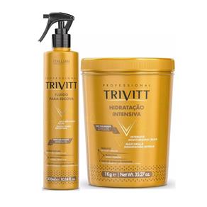 Kit Hidratação Intensiva 1kg e Fluído para Escova Trivitt