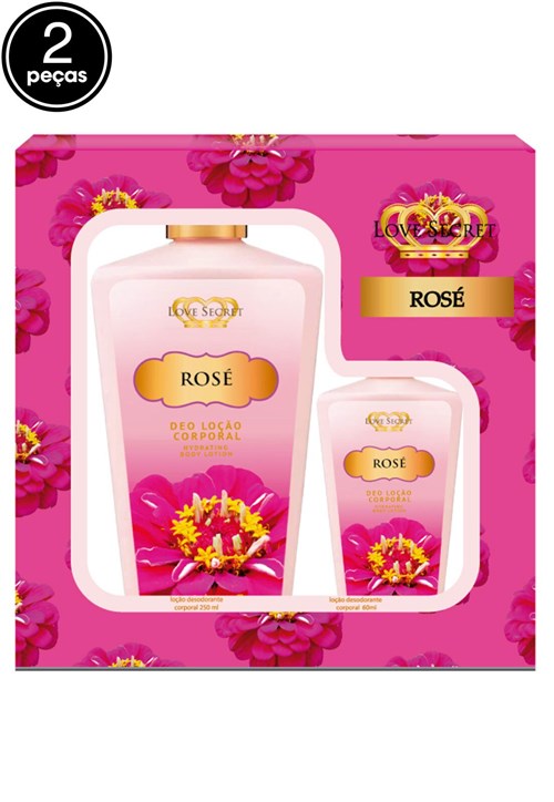 Kit Hidratante Rose Love Secret 310ml