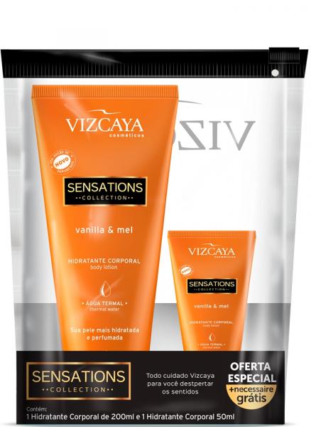 Kit Hidratante Vizcaya Sensations - Vanilla e Mel