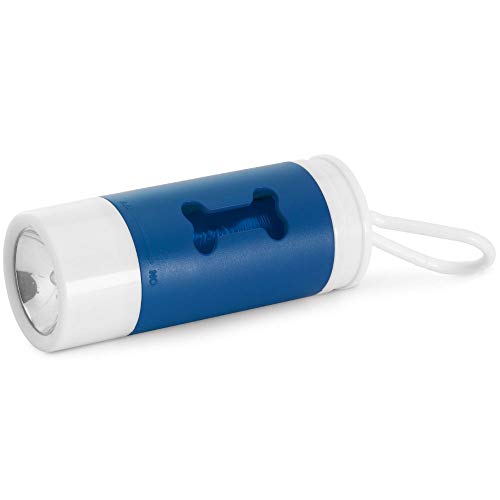 Kit Higiene Cata Caca com Led para Coleiras TopGet Azul