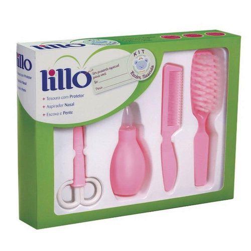 Kit Higiene com 4 Peças para Bebê Recém Nascido Lillo