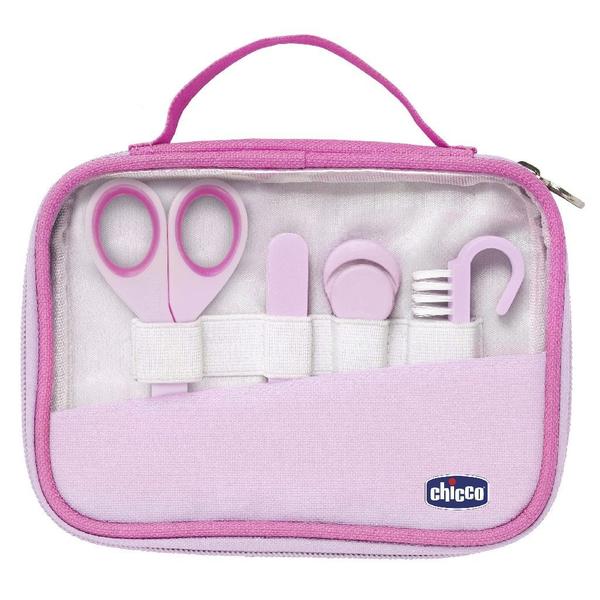Kit Higiene e Cuidados do Bebê Manicure Completo Rosa Chicco