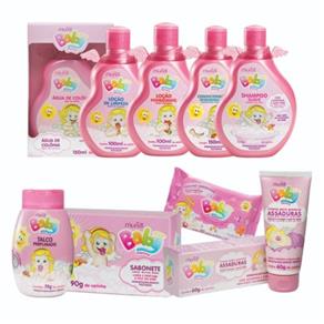 Kit Higiene para Bebê + Sabonete + Hidratante Baby Menina Muriel