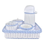 Kit Higiene Vime Azul Quarto Bebê Infantil Menino