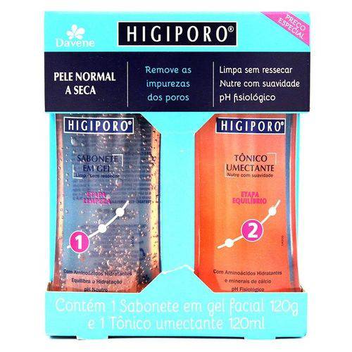 Kit Higiporo Pele Normal a Seca Sabonete Gel + Tônico 120ml