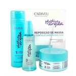 Kit Home Care Shampoo + Máscara + Fluido Plástica de Argila Cadiveu