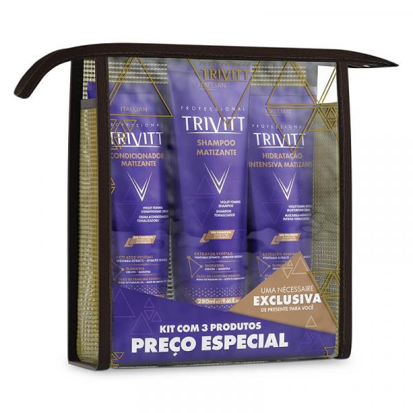 Trivitt Matizante Kit Home Care com Hidratação 3 Itens - Itallian Color