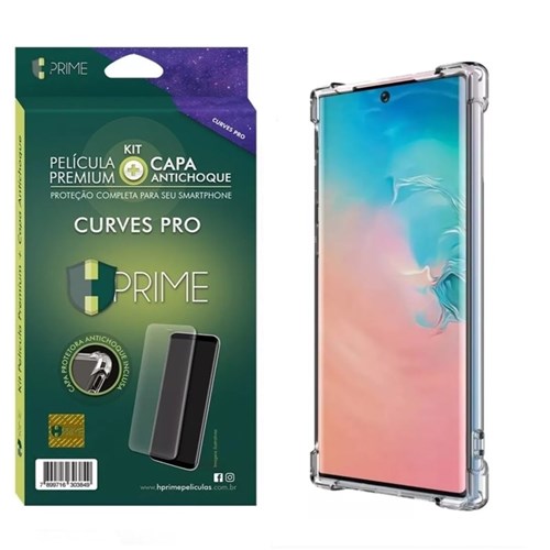 Kit Hprime Película Curves Pro 3 + Capa para Samsung Galaxy Note 10+ Plus 6.8