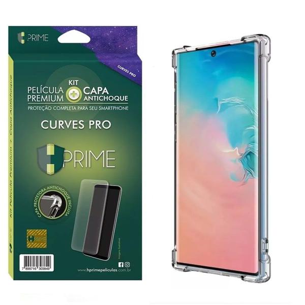 Kit HPrime Película Curves Pro 3 + Capa para Samsung Galaxy Note 10+ Plus 6.8