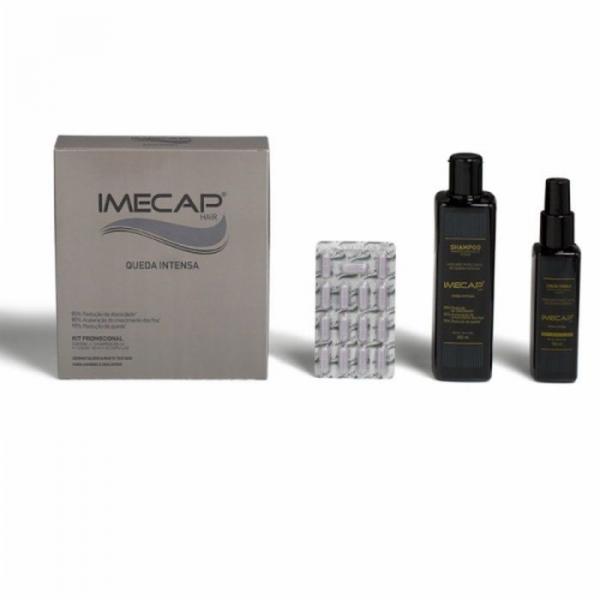 Kit Imecap Hair Queda Intensa Shampoo + Loção + 30 Caps - Divcom Pharma