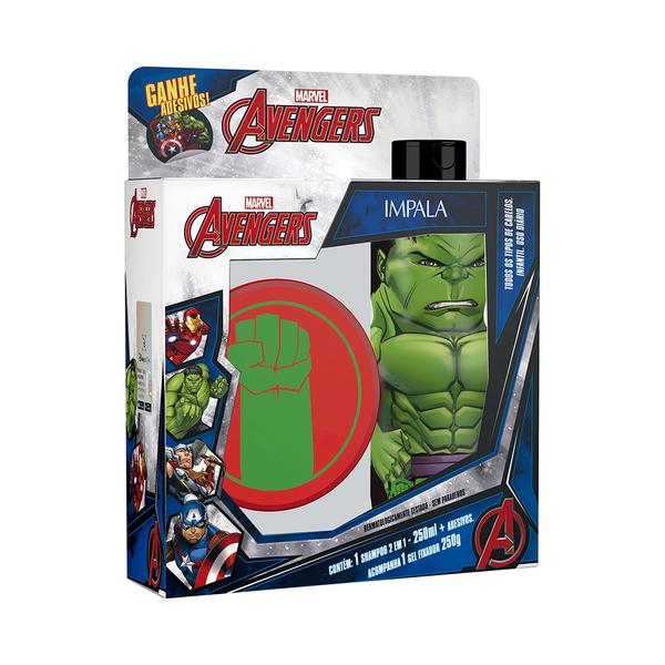 Kit Impala Avengers Hulk - Shampoo + Gel 250ml