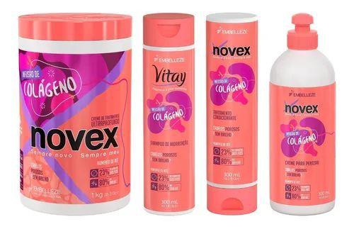 Kit Infusão Completo Novex Embelleze (Shampoo+Condicionador+Creme de Tratamento+Creme de Pentear)
