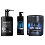 Kit Infusion 650ml + Shampoo Bidimensonal 1L + Net Mask 450g
